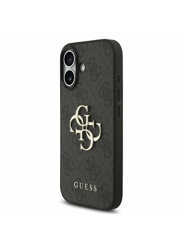 Guess Guess PU 4G Metal Logo Strap Hátlap iPhone 17 Black