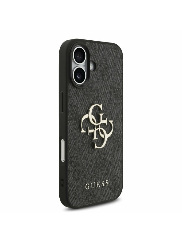 Guess Guess PU 4G Metal Logo Strap Hátlap iPhone 17 Black