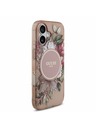 Guess Guess IML Flowers Strap MagSafe Hátlap iPhone 17 Pink