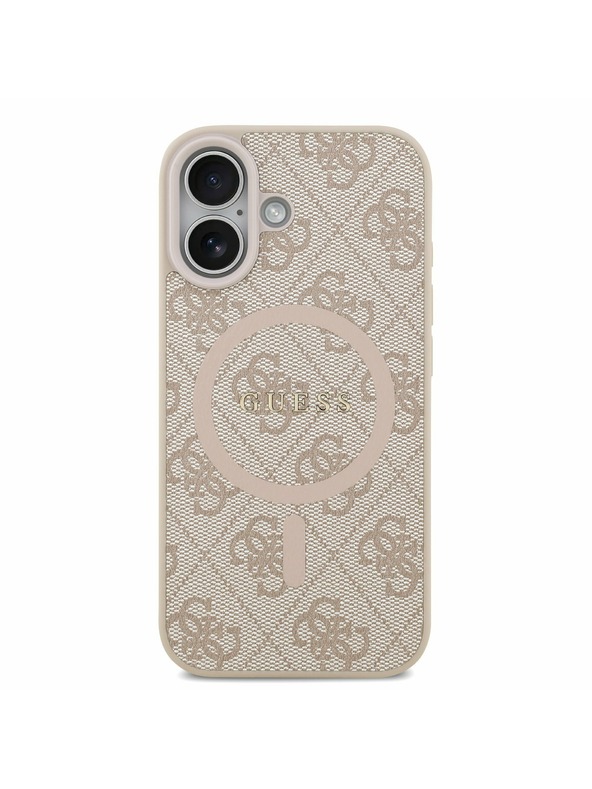 Guess Guess PU Leather 4G Colored Ring MagSafe Hátlap iPhone 17 Pink