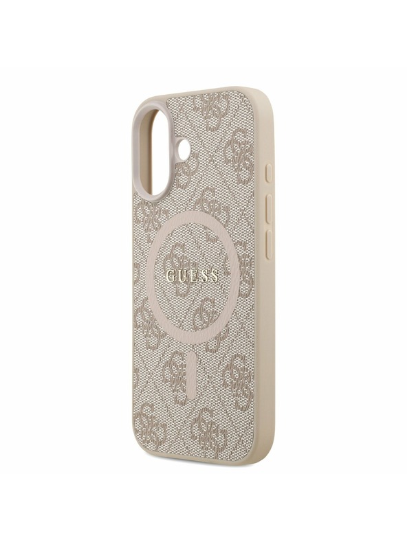 Guess Guess PU Leather 4G Colored Ring MagSafe Hátlap iPhone 17 Pink