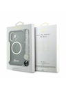 Guess Guess IML Glitter Script Strap MagSafe Hátlap iPhone 17 Black
