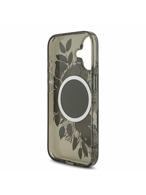 Guess Guess IML Flowers Strap MagSafe Hátlap iPhone 17 Black
