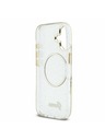 Guess Guess IML Glitter Script Strap MagSafe Hátlap iPhone 17 Transparent