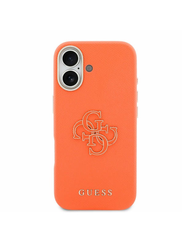 Guess Guess PU Resin Logo Hátlap iPhone 17 Orange