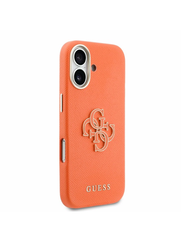 Guess Guess PU Resin Logo Hátlap iPhone 17 Orange