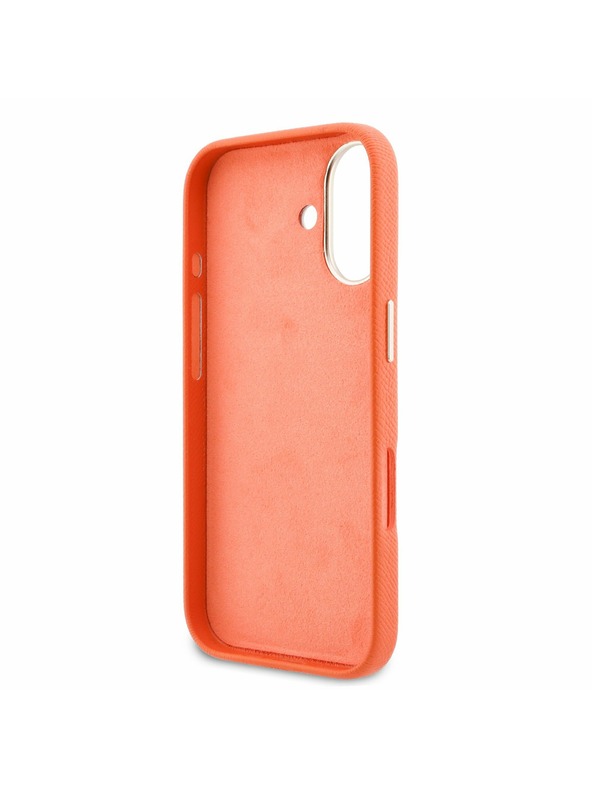Guess Guess PU Resin Logo Hátlap iPhone 17 Orange
