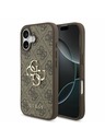 Guess Guess PU 4G Metal Logo Hátlap iPhone 17 Brown