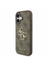Guess Guess PU 4G Metal Logo Hátlap iPhone 17 Brown