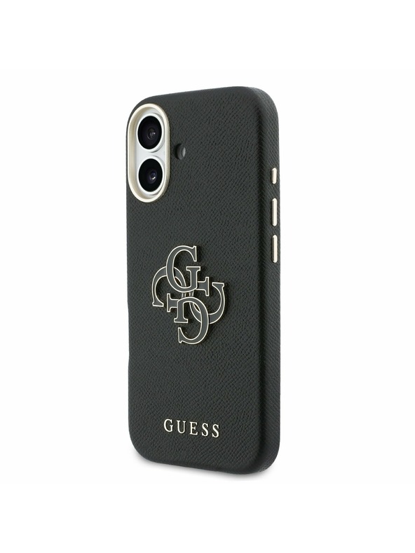Guess Guess PU Resin Logo Hátlap iPhone 17 Black