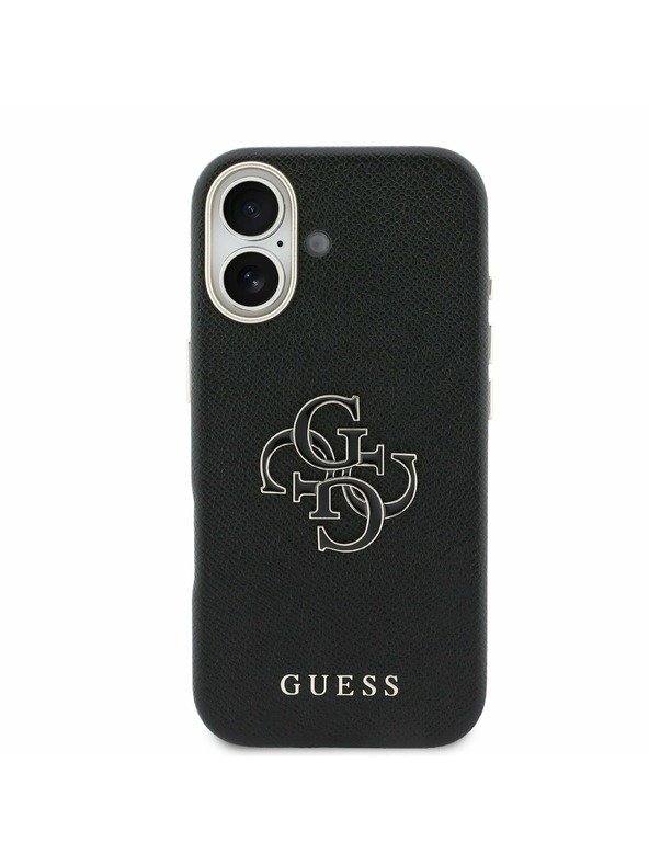 Guess Guess PU Resin Logo Hátlap iPhone 17 Black