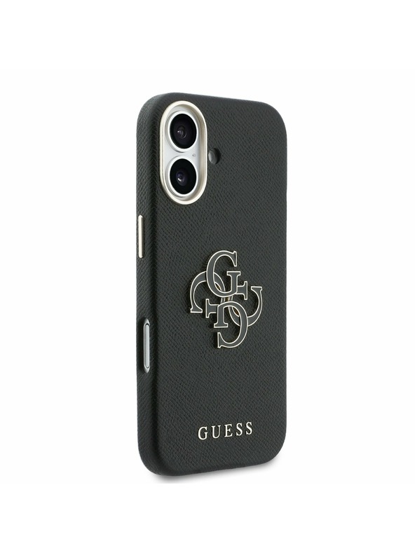 Guess Guess PU Resin Logo Hátlap iPhone 17 Black