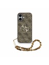 Guess Guess PU 4G Metal Logo Strap Hátlap iPhone 17 Brown