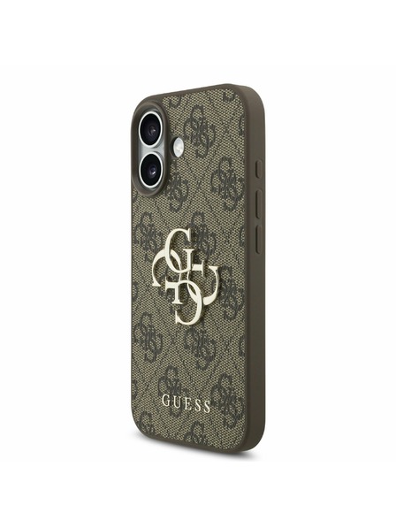 Guess Guess PU 4G Metal Logo Strap Hátlap iPhone 17 Brown
