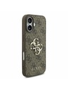 Guess Guess PU 4G Metal Logo Strap Hátlap iPhone 17 Brown