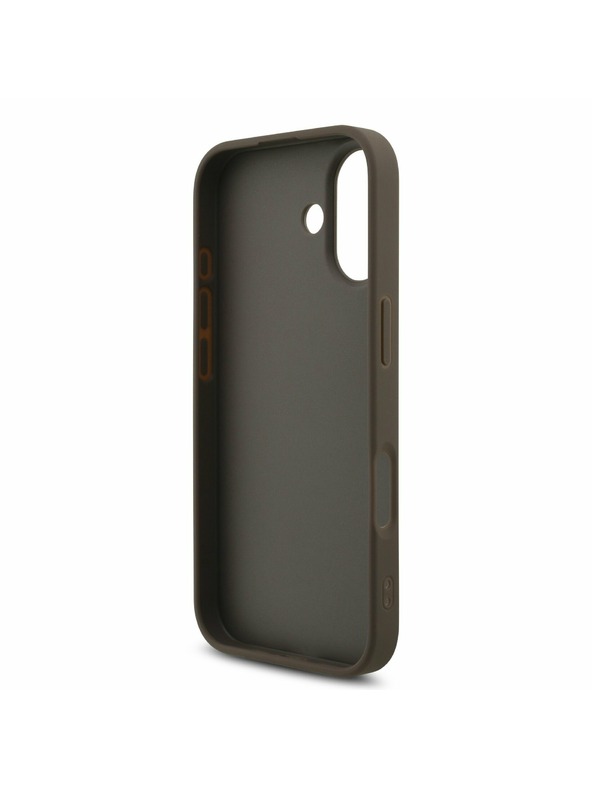 Guess Guess PU 4G Metal Logo Strap Hátlap iPhone 17 Brown