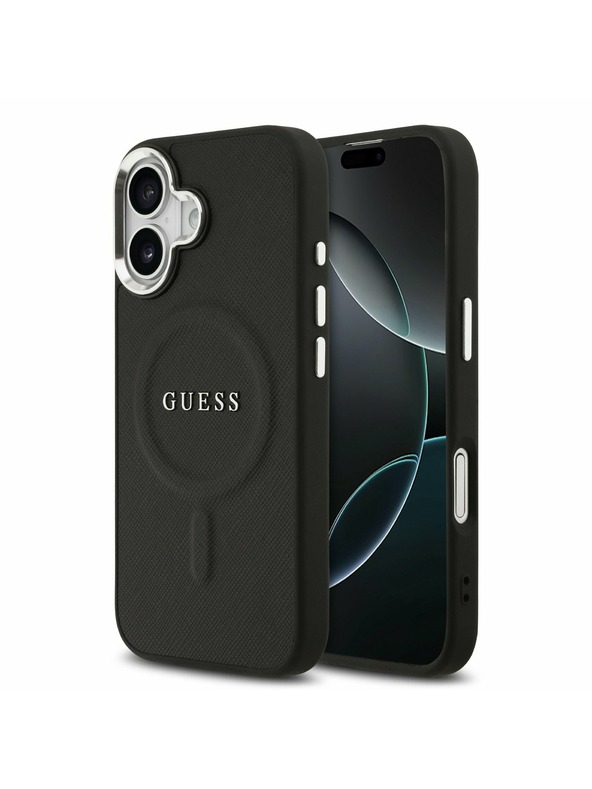 Guess Guess PU Saffiano MagSafe Hátlap iPhone 17 Black