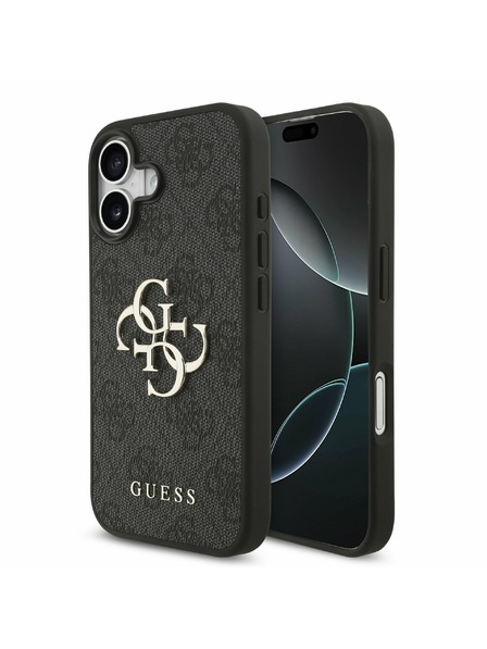 Guess Guess PU 4G Metal Logo Hátlap iPhone 17 Grey