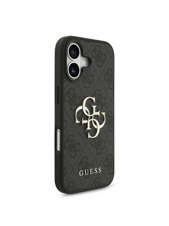 Guess Guess PU 4G Metal Logo Hátlap iPhone 17 Grey