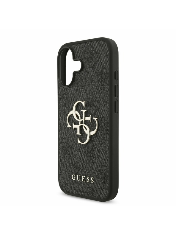 Guess Guess PU 4G Metal Logo Hátlap iPhone 17 Grey