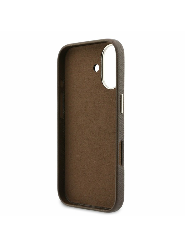 Guess Guess PU Resin Logo Hátlap iPhone 17 Brown