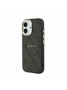 Guess Guess PU Leather 4G Gold Frame MagSafe Hátlap iPhone 17 Black