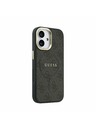 Guess Guess PU Leather 4G Gold Frame MagSafe Hátlap iPhone 17 Black