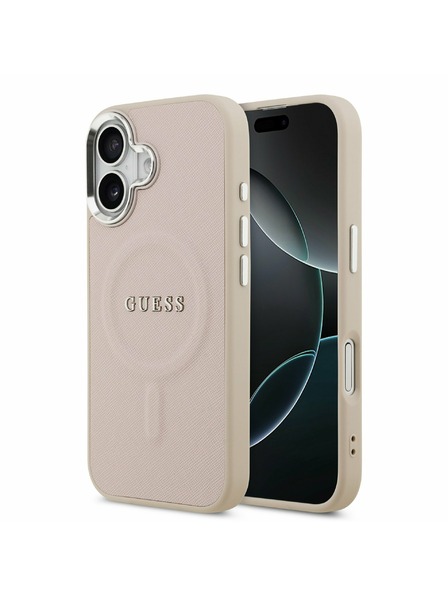 Guess Guess PU Saffiano MagSafe Hátlap iPhone 17 Pink