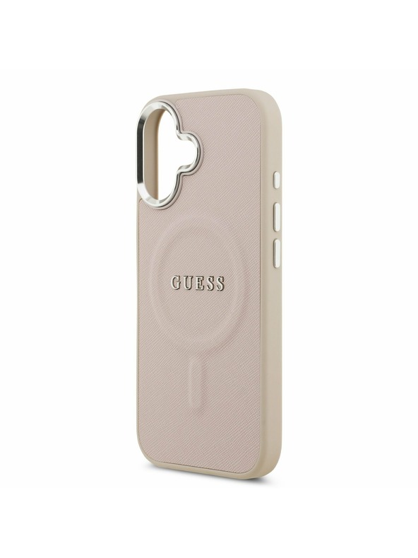 Guess Guess PU Saffiano MagSafe Hátlap iPhone 17 Pink