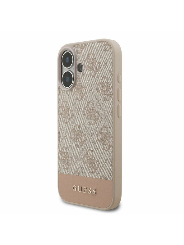 Guess Guess PU 4G Stripe Hátlap iPhone 17 Pink