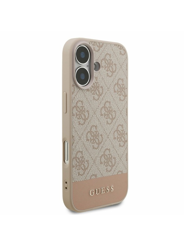 Guess Guess PU 4G Stripe Hátlap iPhone 17 Pink