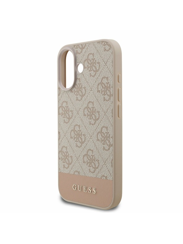 Guess Guess PU 4G Stripe Hátlap iPhone 17 Pink