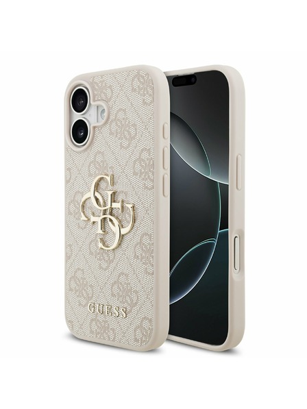 Guess Guess PU 4G Metal Logo Hátlap iPhone 17 Pink