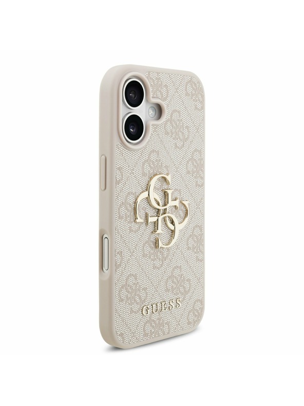 Guess Guess PU 4G Metal Logo Hátlap iPhone 17 Pink