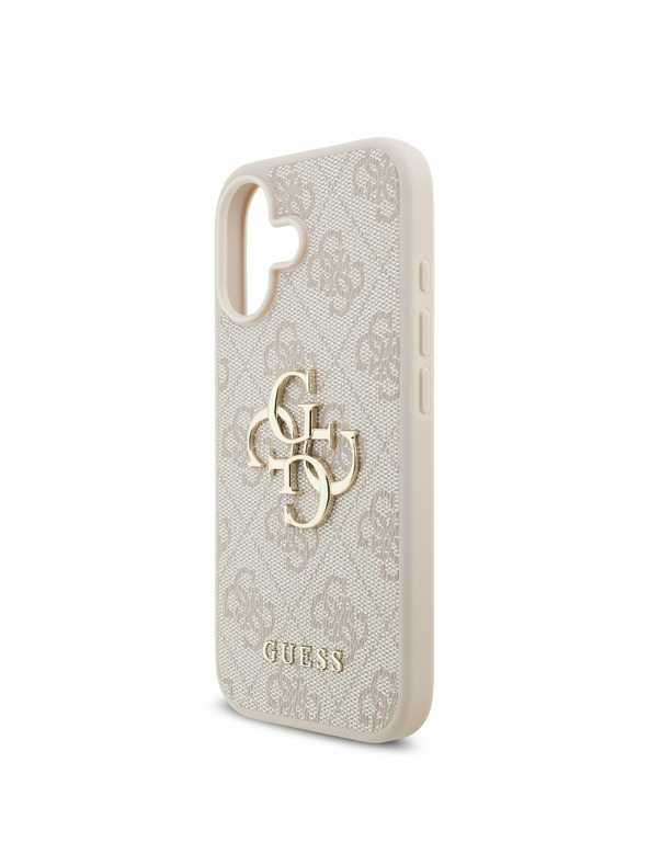 Guess Guess PU 4G Metal Logo Hátlap iPhone 17 Pink
