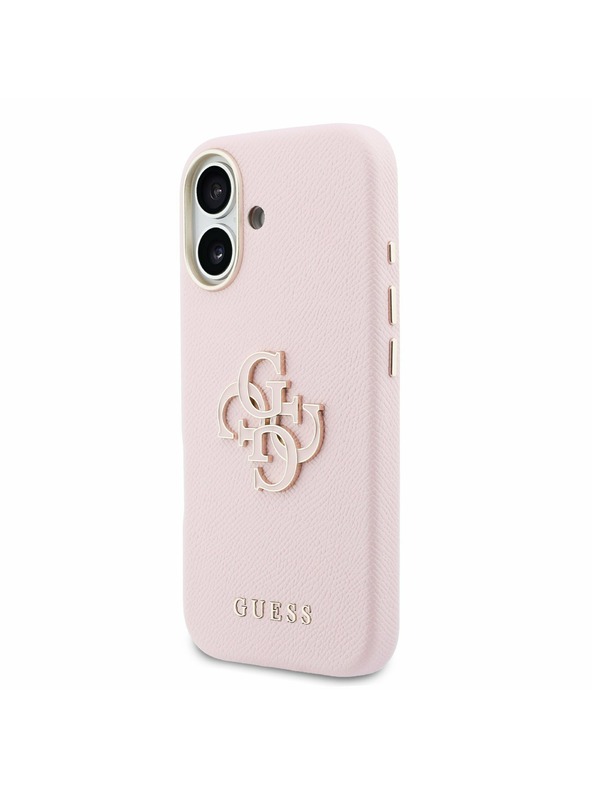 Guess Guess PU Gyanta Logó Hátsó Tok iPhone 17-hez Rózsaszín