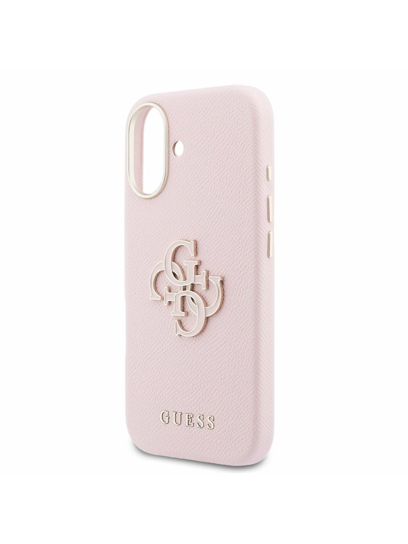 Guess Guess PU Gyanta Logó Hátsó Tok iPhone 17-hez Rózsaszín