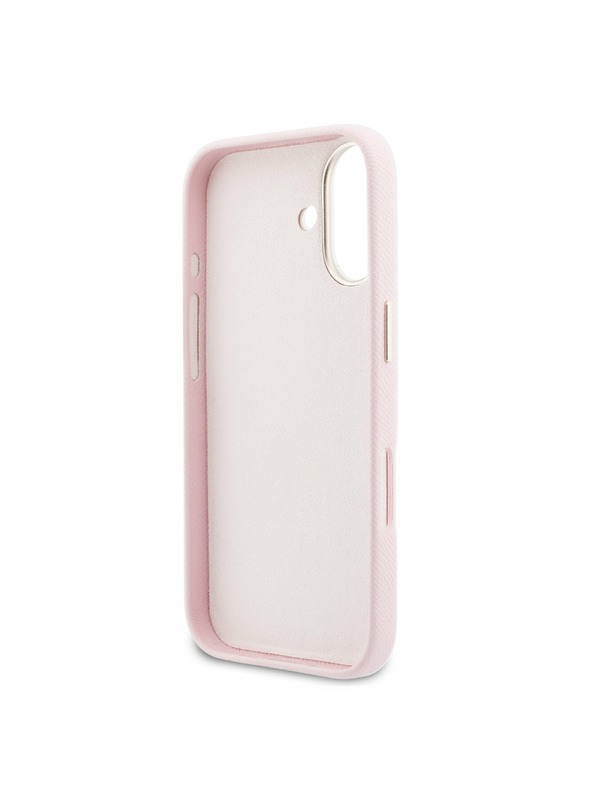 Guess Guess PU Gyanta Logó Hátsó Tok iPhone 17-hez Rózsaszín