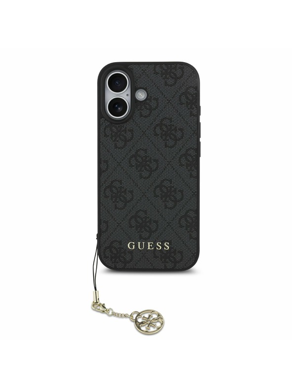 Guess Guess 4G Charm MagSafe Hátsó Tok iPhone 17-hez Tónusok Szürke
