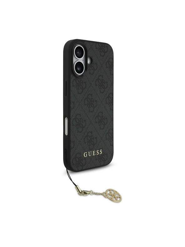 Guess Guess 4G Charm MagSafe Hátsó Tok iPhone 17-hez Tónusok Szürke