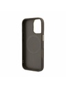 Guess Guess PU Bőr 4G Arany Keret MagSafe Hátsó Tok iPhone 17-hez Barna