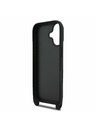 Karl Lagerfeld Karl Lagerfeld Saffiano Válltáska Pánt Fém Karl és Choupette Hátsó Tok iPhone 17-hez Fekete