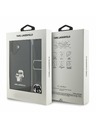 Karl Lagerfeld Karl Lagerfeld Saffiano Válltáska Pánt Fém Karl és Choupette Hátsó Tok iPhone 17-hez Fekete