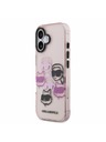 Karl Lagerfeld Karl Lagerfeld IML Multi K&CH Fejek Hátsó Tok iPhone 17-hez Rózsaszín