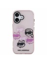 Karl Lagerfeld Karl Lagerfeld IML Multi K&CH Fejek Hátsó Tok iPhone 17-hez Rózsaszín