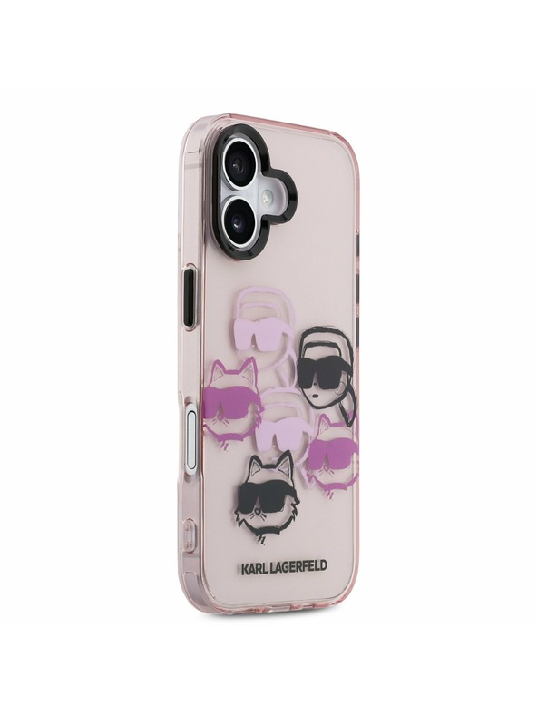 Karl Lagerfeld Karl Lagerfeld IML Multi K&CH Fejek Hátsó Tok iPhone 17-hez Rózsaszín