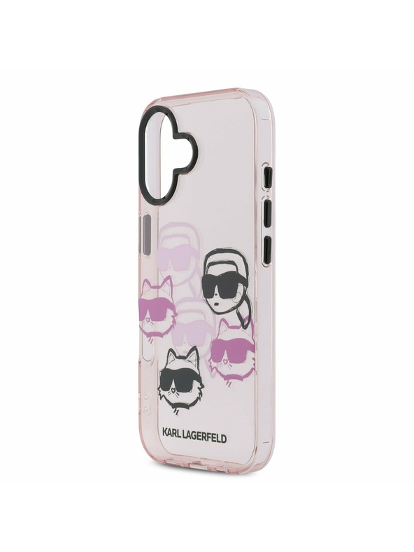 Karl Lagerfeld Karl Lagerfeld IML Multi K&CH Fejek Hátsó Tok iPhone 17-hez Rózsaszín