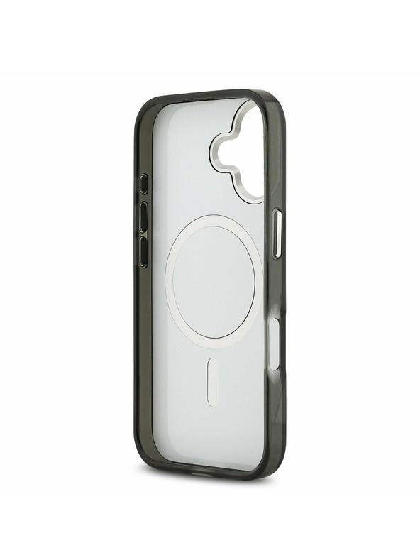 Karl Lagerfeld Karl Lagerfeld IML Akvarell Karl és Choupette Hátsó Tok iPhone 17-hez Fekete