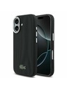 Lacoste Lacoste PVC Ikonikus Petit Pique Fém Logó MagSafe Hátsó Tok iPhone 17-hez Fekete