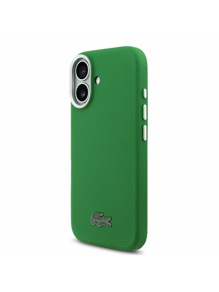 Lacoste Lacoste PVC Ikonikus Petit Pique Fém Logó MagSafe Hátsó Tok iPhone 17-hez Zöld